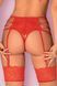 Трусики-пояс с доступом в шаге Obsessive Rediosa garter belt красный S/M 86918 фото 4