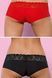 Комплект из шортиков Obsessive Lacea thong set Black/Red - 2 шт черно-красный S/M 34935 фото 4