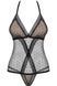 Прозорий боді в горошок Obsessive 876-TED-1 Black чорний S/M 77314 фото 3