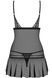 Чуттєва сорочка із сіточки Obsessive Shibu chemise чорний S/M 78144 фото 4