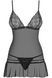 Чуттєва сорочка із сіточки Obsessive Shibu chemise чорний S/M 78144 фото 3