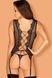 Полупрозрачной корсет с кружевом Obsessive Meshlove corset черный S/M 84786 фото 2