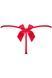 Стринги з атласним бантиком Obsessive Giftella thong червоний S/M 78330 фото 6