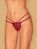 Стринги з парною гумкою Obsessive Ivetta thong бордовий S/M 85485 фото