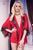 Женский пеньюар с кружевом ChiliRose CR-4113 Red красный L/XL 49185 фото