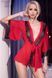 Женский пеньюар с кружевом ChiliRose CR-4113 Red красный L/XL 49185 фото 4