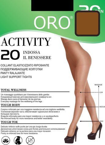 Колготки з підтримуючим ефектом Oro Activity 20 den легка засмага S 83872 фото