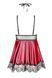 Мереживна сорочка з пов'язкою на очі Beauty Night Eve chemise бордовий S/M 78208 фото 8