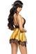 Мереживна сорочка з пов'язкою на очі Beauty Night Eve chemise золотистий S/M 78207 фото 2