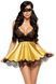 Мереживна сорочка з пов'язкою на очі Beauty Night Eve chemise золотистий S/M 78207 фото 1