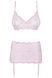 Комплект с широким поясом Obsessive Girlly set розовый S/M 84463 фото 6