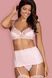 Комплект с широким поясом Obsessive Girlly set розовый S/M 84463 фото 1