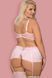 Комплект с широким поясом Obsessive Girlly set розовый S/M 84463 фото 4