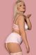 Комплект с широким поясом Obsessive Girlly set розовый S/M 84463 фото 5
