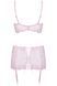 Комплект с широким поясом Obsessive Girlly set розовый S/M 84463 фото 7