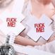 Наклейки-крестики для груди Sunspice Fuck Me White белый One Size 83905 фото 2
