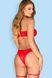 Ігрове новорічне бікіні Obsessive Kissmas set червоний S/M 84466 фото 2