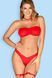 Ігрове новорічне бікіні Obsessive Kissmas set червоний S/M 84466 фото 1