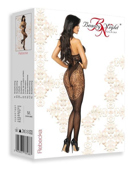 Боді комбінезон з доступом знизу Beauty Night Rebecka чорний S/M/L 85889 фото