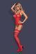 Бодистокинг опытной соблазнительницы Obsessive F214 красный S/M/L 11889 фото 1