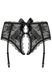 Пояс-трусики с прорезью Obsessive Behindy garter belt черный S/M 78334 фото 6