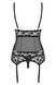 Таємничий корсет Obsessive Letica corset чорний S/M 78275 фото 4