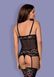 Таємничий корсет Obsessive Letica corset чорний S/M 78275 фото 2