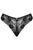 Мереживні трусики Obsessive Serena Love panties чорний XS/S 87903 фото