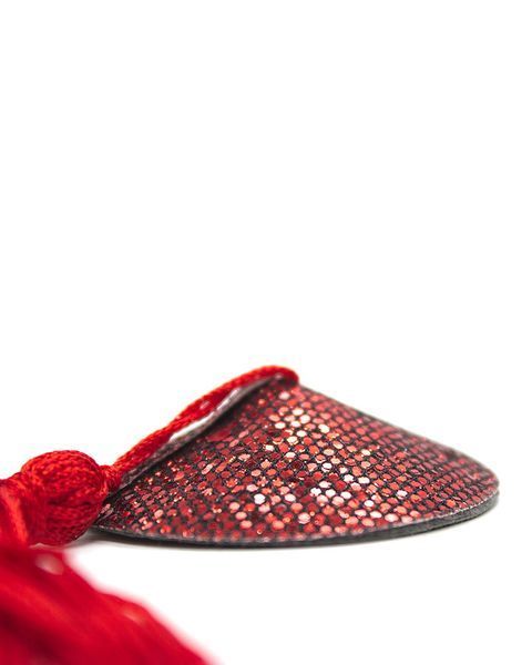 Многоразовые наклейки с блестками Red красный One Size 83740 фото