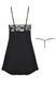 Атласна сорочка з візерунком Beauty Night Leslie chemise чорний S/M 78217 фото 9