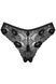 Мереживні трусики Obsessive Serena Love panties чорний XS/S 87903 фото 2