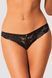 Мереживні трусики Obsessive Serena Love panties чорний XS/S 87903 фото 5
