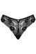 Мереживні трусики Obsessive Serena Love panties чорний XS/S 87903 фото 1