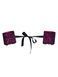 Наручники с атласной лентой Obsessive Roseberry cuffs розовый One Size 10713 фото 2