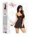 Атласна сорочка з візерунком Beauty Night Leslie chemise чорний S/M 78217 фото 5