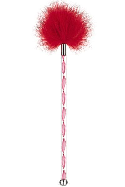 Стек с перышком Obsessive Santasia tickler красный One Size 84473 фото