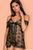 Бебідол із чорної вуалі Obsessive Jennifairy babydoll чорний S/M 83783 фото