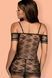 Бебідол із чорної вуалі Obsessive Jennifairy babydoll чорний S/M 83783 фото 2