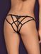 Трусики з доступом знизу Obsessive Chiccanta crotchless panties чорний S/M 83118 фото 2