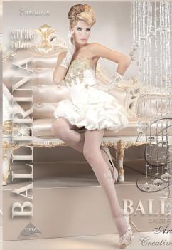 Колготки для свадьбы с нежным принтом Ballerina 112