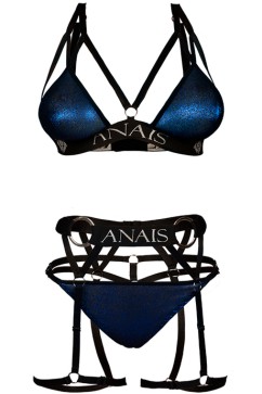 Откровенный комплект-тройка Anais Harlo Blue Set Super